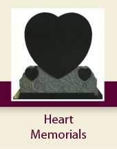 Heart shaped headstones